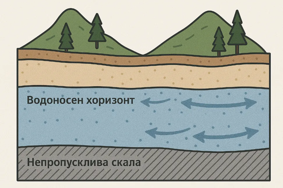 Хидрогеоложки профил и водоносни хоризонти